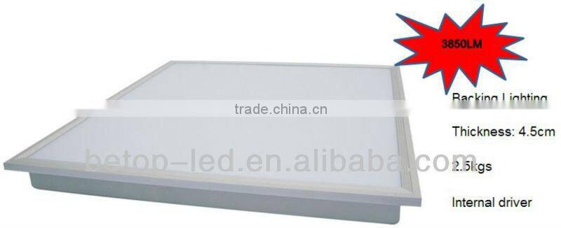 4800lm 40w led panel 620x620mm 120lm/w 5years warranty