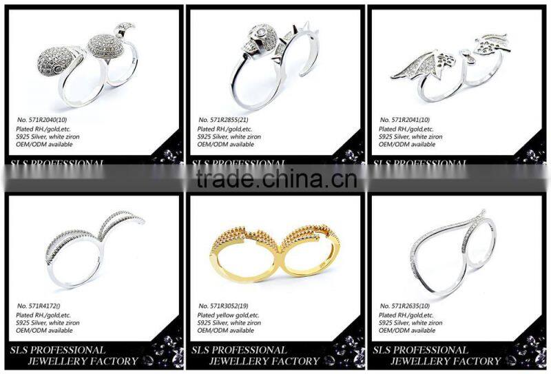 SLS women african inspired jewelry drop earrings silver fashion jewelry jhumka earrings with black CZ jewelry wholesale china