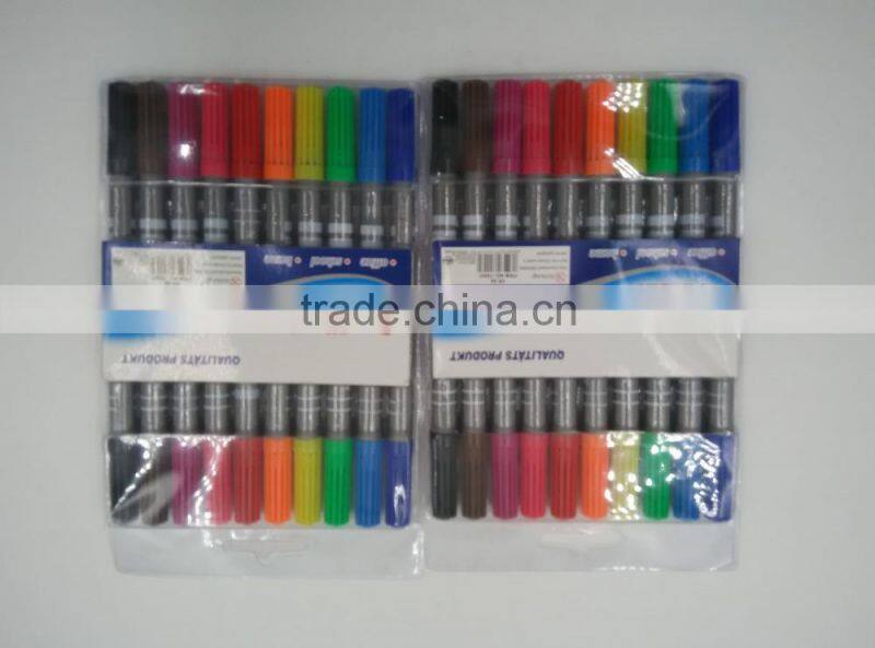 double-edged delible ink marker pen/ t shirt marker pen suitable for children