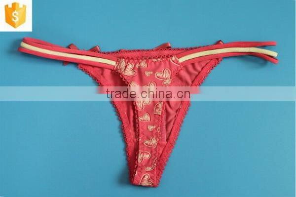 Sexy oem hot pink ladies bikini ,sex thong photo for ladies