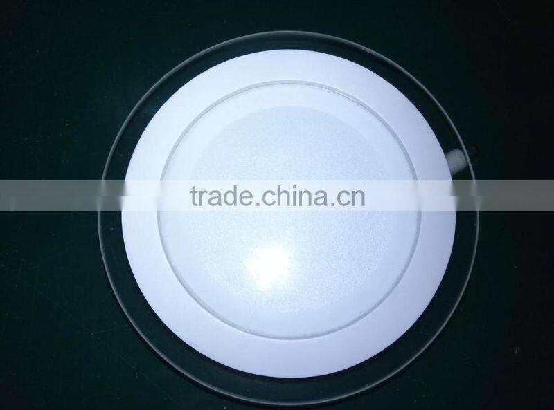 warm white and cool white glass led panel light, SMD5730 led light panel glass, dimmable backlit led panel light