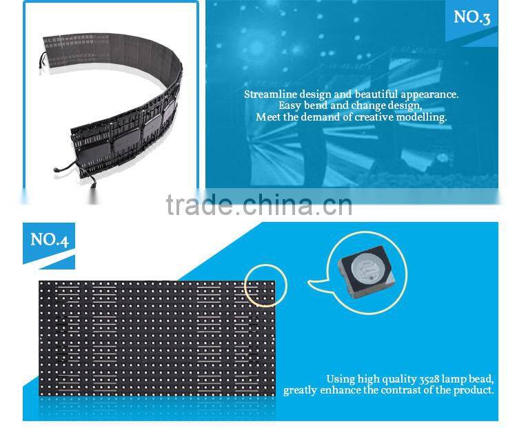 hight brightness videon wall flexible led curtain display