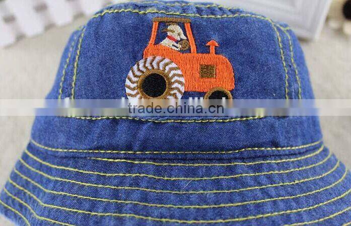 hot sale Baby hats and caps,DENIM BUCKET HATS