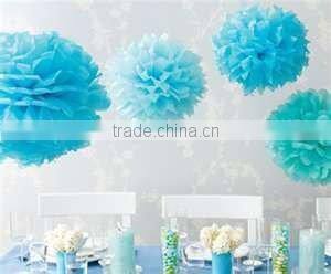 colorful tissue flowers