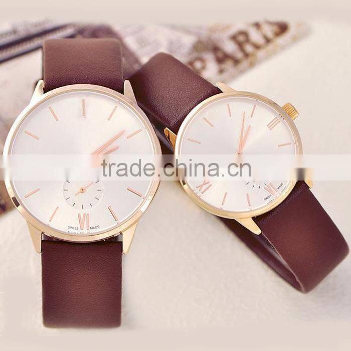 Best selling 2015 best couples japan movt factory watches in guangzhou
