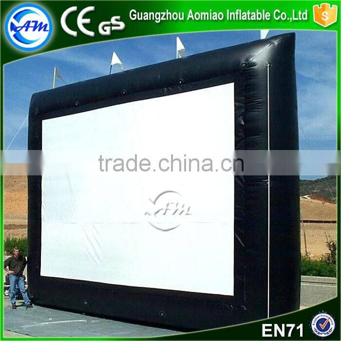 Hot sale outdoor inflatable screen projector screens inflatable tv screen for rental