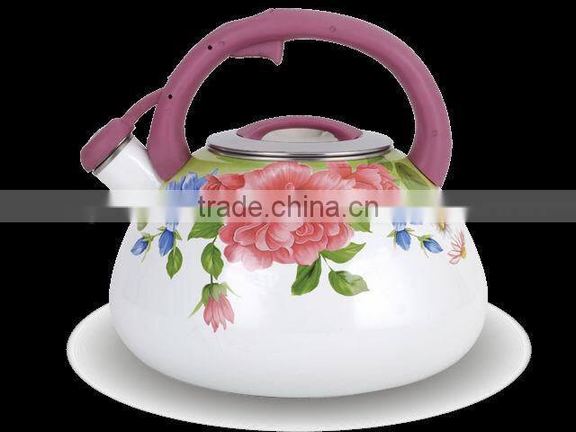 3.5L Beautiful enamel whistling kettle/Kitchen ware