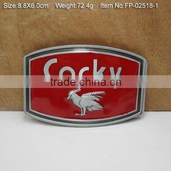 30mm Western plate buckle for belt ZINC ALLOY knife belt buckle manufacturer