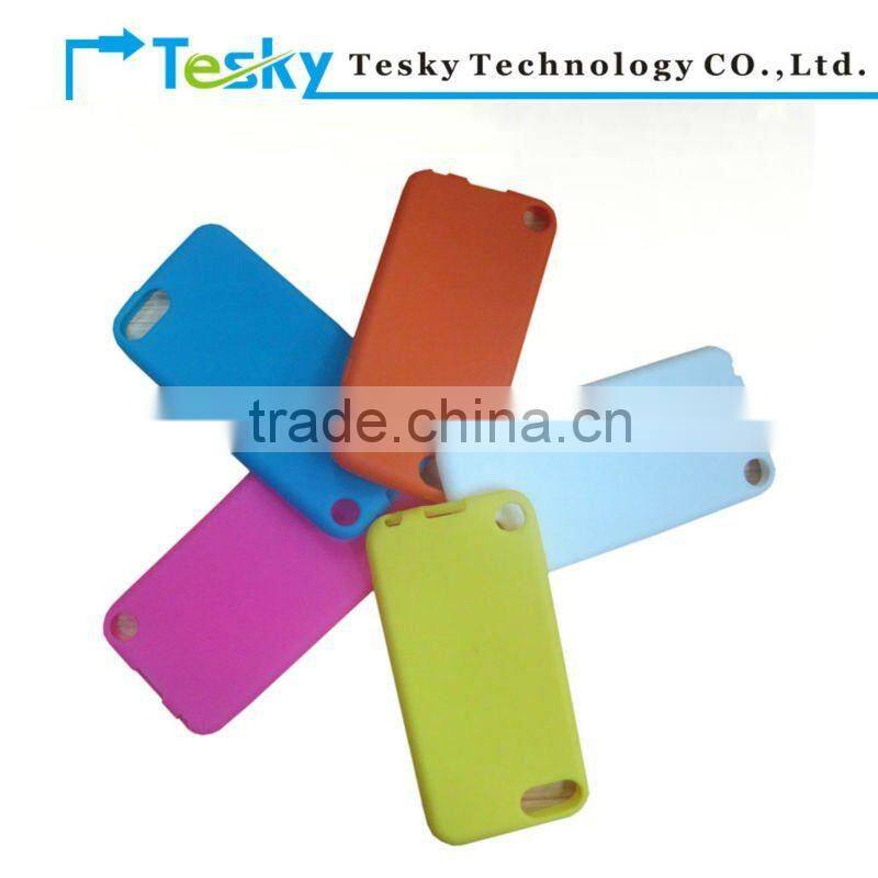 colorful soft silicon rubber skin cases cover for apple ipod touch 5