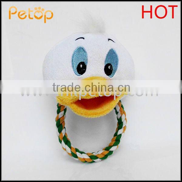 Animal Head Plush Dog Rope Toy