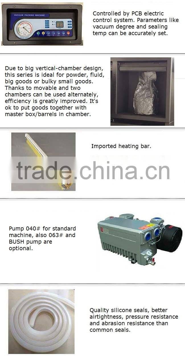 bottom price large size anti-oxidation two chambers vertical type vacuum packer with 900mm sealing bar