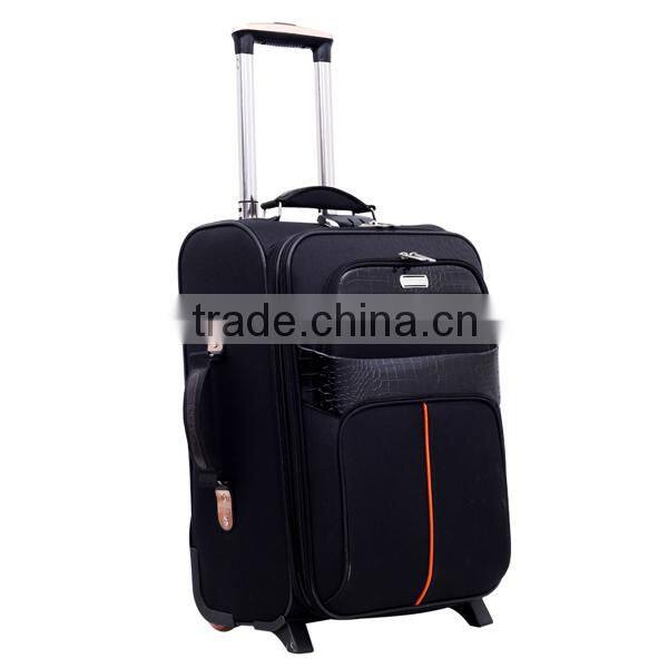 2-tone fabric new design trolley suitcase