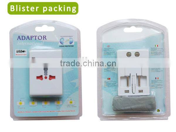 All in one EU USA Australia UK travel plug World Travel USB Power Adapter