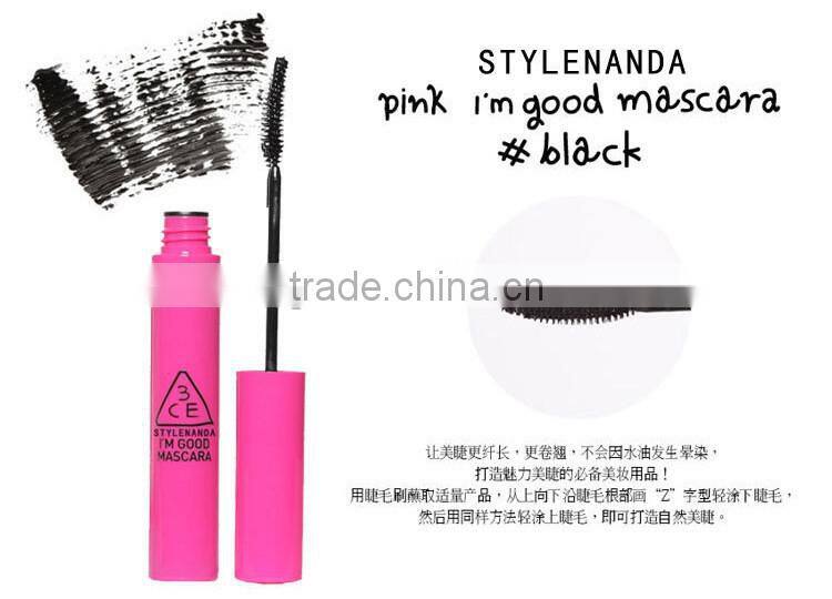 South Korea 3CE Mascara stylenanda pink series 3d fiber mascara for eyelash extensions