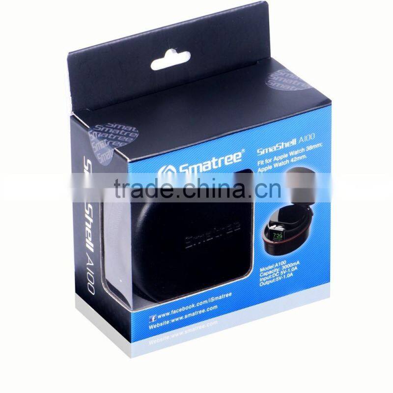Smatree power case for Apple Watch . cell phone with Built-in 3000mAH Power Bank for Apple Watch 38mm/42
