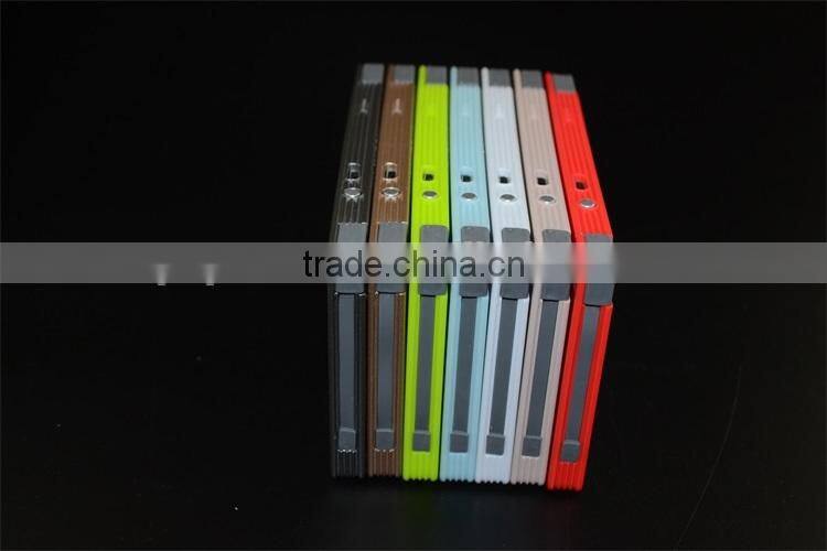 Cheap Slim Built-in Cable Credit Card Golden Power Bank 4000mAh