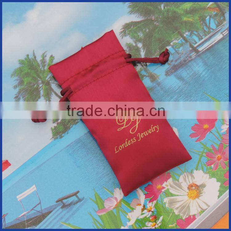 Top grade hair extension packaging satin bag