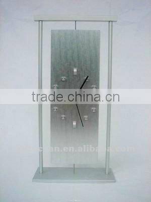 aluminum art metal desk clock,metal crafts table clock