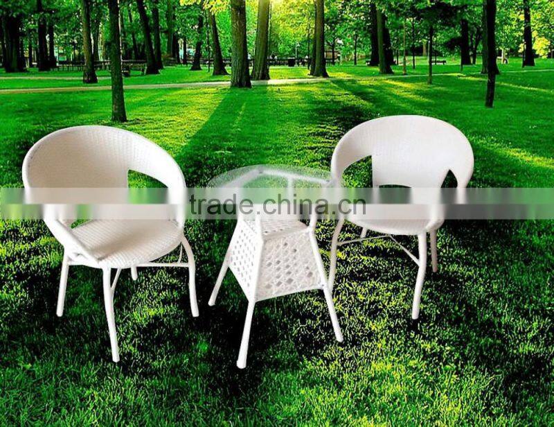 rattan dining table with aliminum leg outdoor furniture cocktail table
