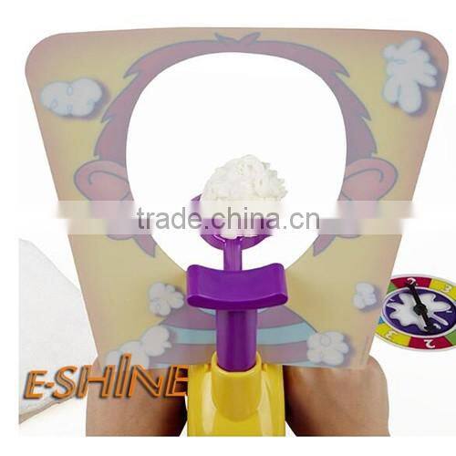 2016 New Rocket Games Pie Face Funny Exciting Plastic Game Toy Running Man Pie Face