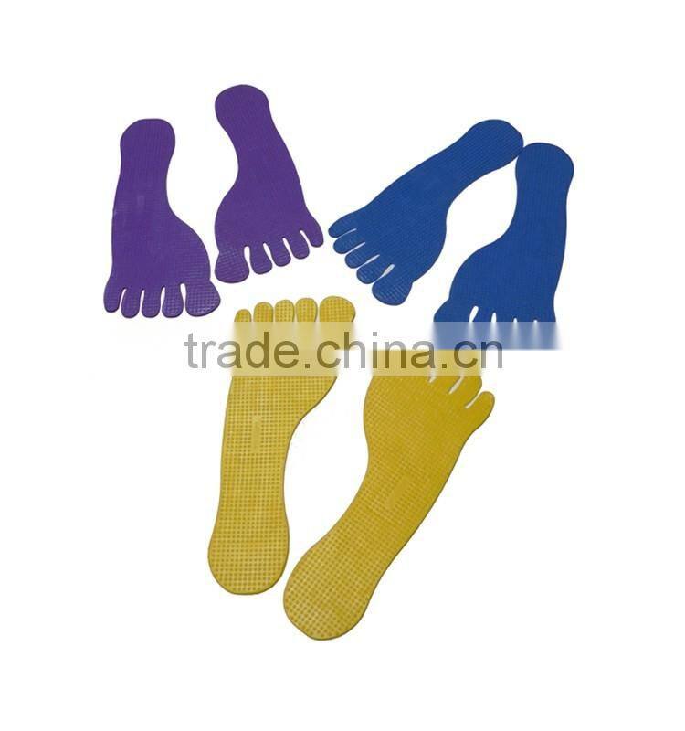 6 Colors Pair/Set TPR Sports FOOT MARK