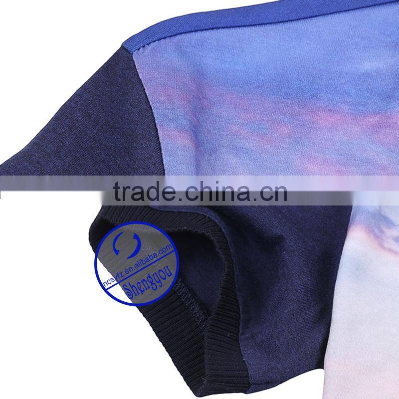 Heat-Transfer printing 3d polo t shirt for men