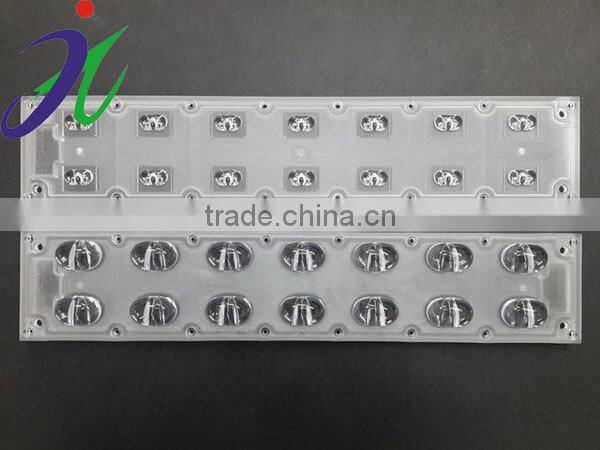 High quality 2*7 cree xpe led street light lens