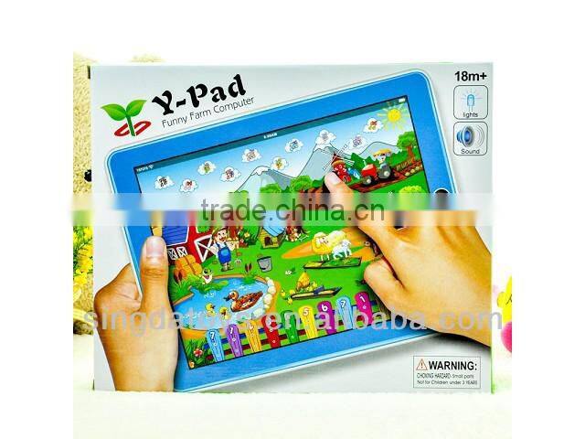 English language Happy Farm with music & light y-pad learning toy