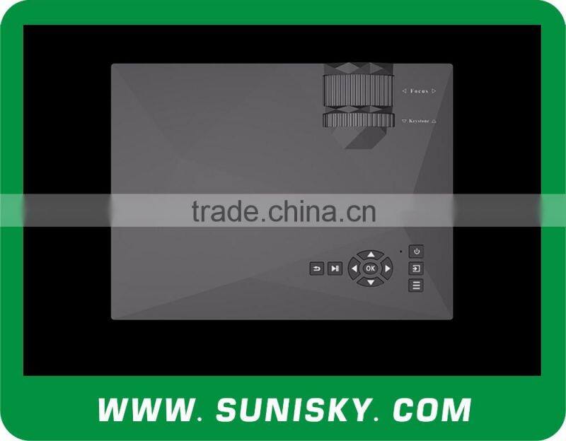 2016 WiFi Small LCD Projectors High Brightness LED Projector for Meeting, Training (SMP46)