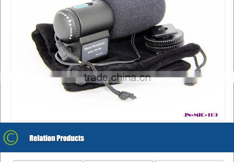 Condenser Microphone Carol 2.5mm Jack Microphone Digital Voice Recorder with External Microphone