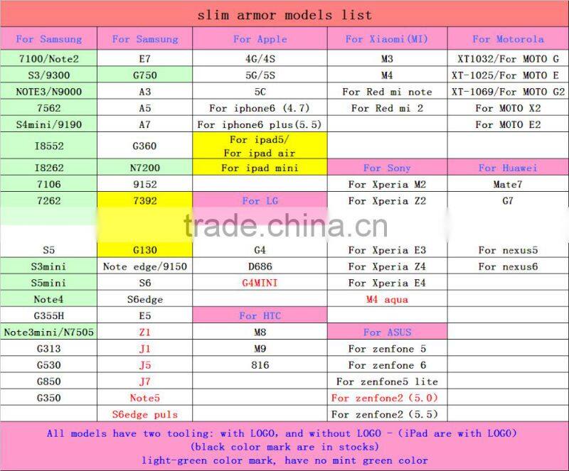 Slim Armor Case Premium Hybrid Dual Multiple Slim Armor Protective Case For Samsung Galaxy S6 edge plus