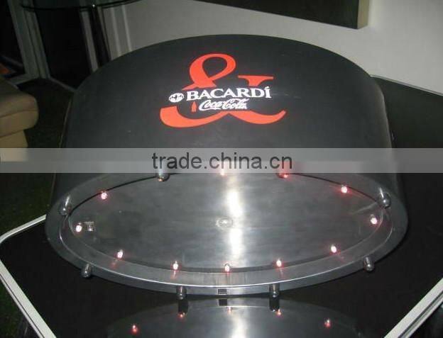 High Quality Black Color ABS LED Cooler Bucket for Sale