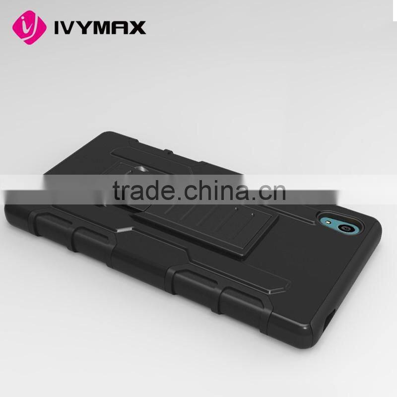 Low price China mobile phone 3 in 1 super holster combo case for sony xperia z5 android smartphone cases
