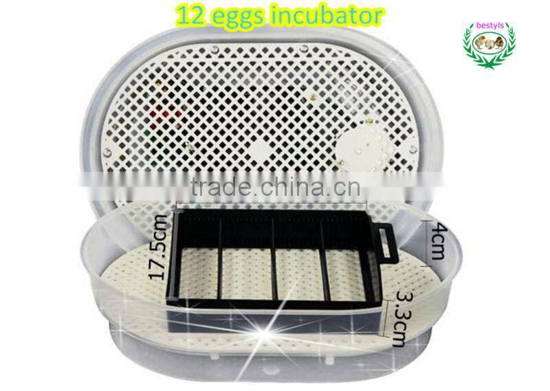 Hot sale !!! JN12 Chicken egg incubator 12 eggs poultry incubator machine in Guangzhou