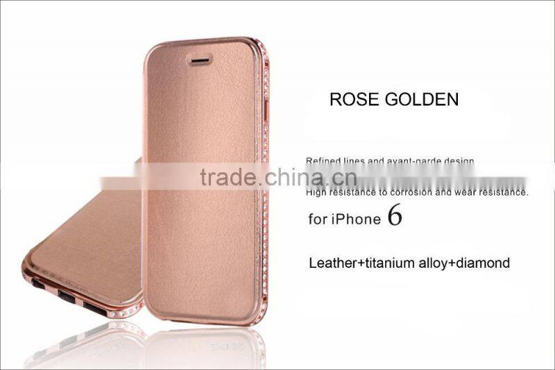 Design Genuine Real Leather Back Cover for mobile phone back cover for iPhone 6s