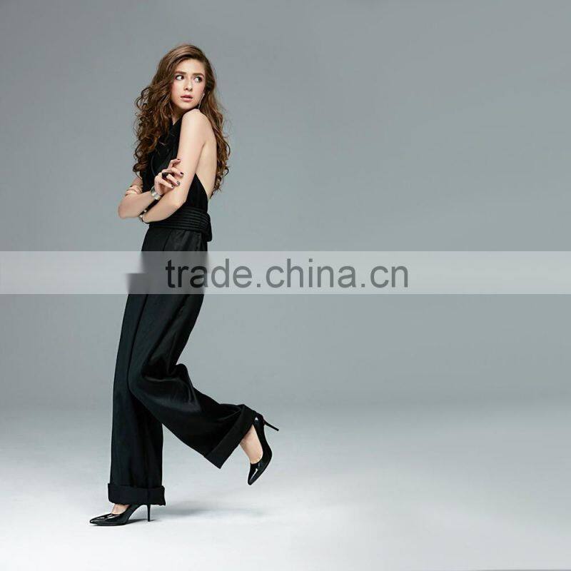 Fancy party High Heel pointed toe classic ladies breatheable PU lining comfortable black sheep skin pump shoes