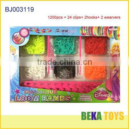 Hot rainbowe rubber band bracelet/diy crazy loom bands