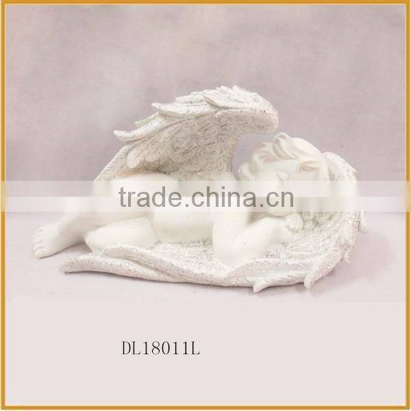 sleeping shape resin angel figurines decoration