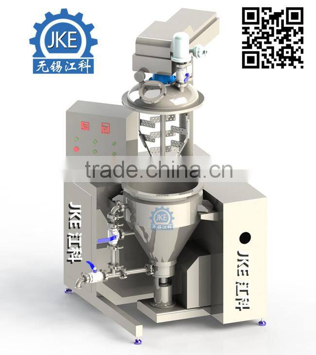 VEM-1000Liter Automatic Vacuum Homogenizing Emulsifier/Cake Gel Emulsifier Making Machine