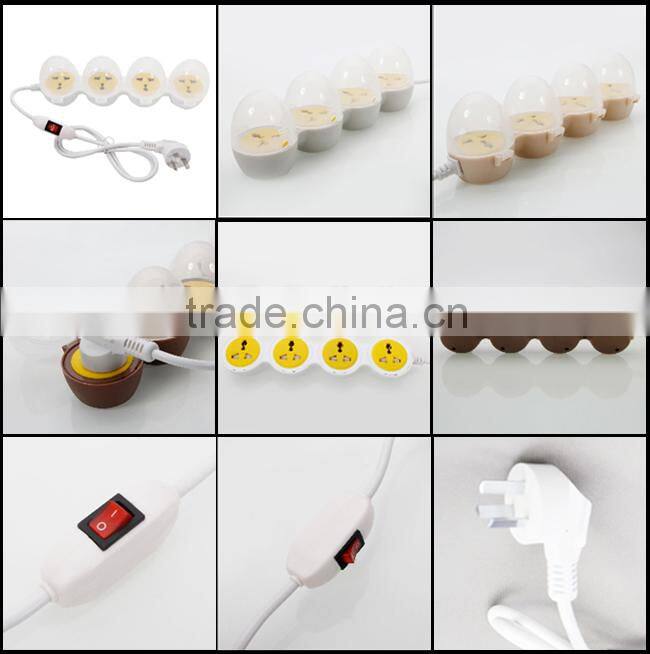 4PCS Egg shaped Multi Purpose 3P socket supplier