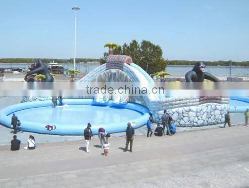 Qihong high quality cheap inflatable air cabin tent, inflatable dome pool with tent made in China