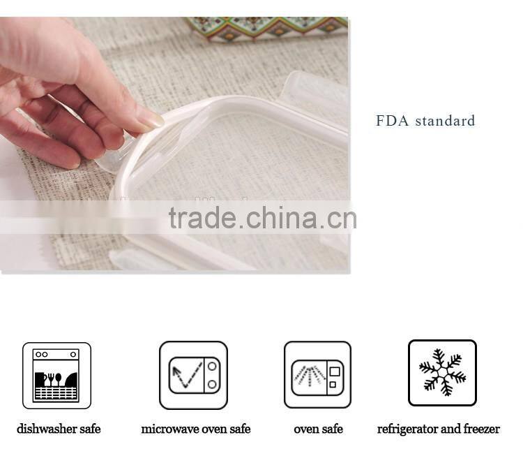 4-compartment Bento Lunch Box,Eco-friendly Safe Ceramic Food Container