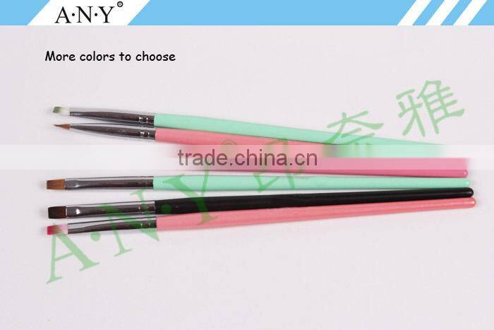 ANY UV Gel Nail Beauty Care Wood Handle Small Nail Brush for Nail Art