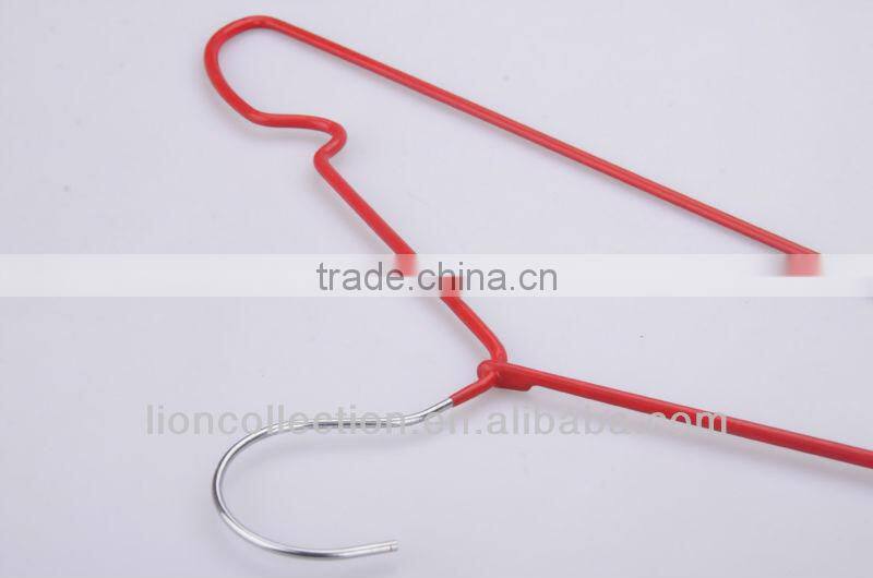 LEC-M5034 Red Color Space Saving Metal Hanger