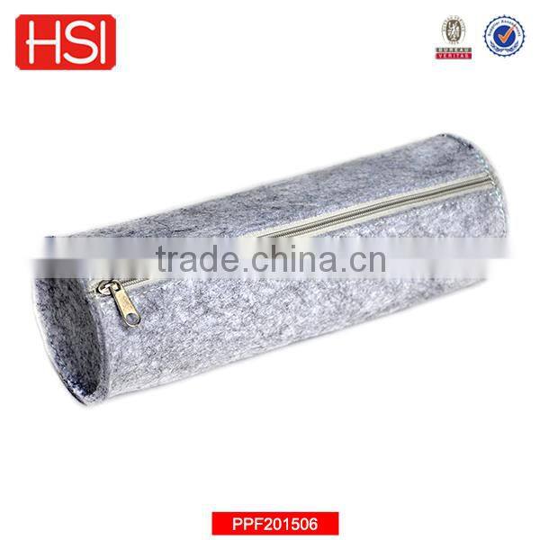 2016 best cylinder zipper pencil case for high school