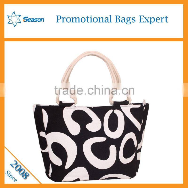 Custom Printed Women Canvas Tote Shoulder Bags canvas clutch bag wholesale