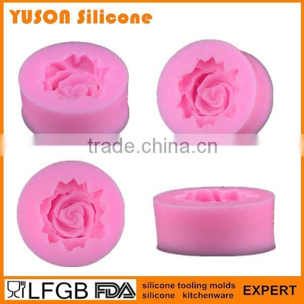 Hot Selling Rose Flower Cake Decoration Tip Silicone Fondant Mold
