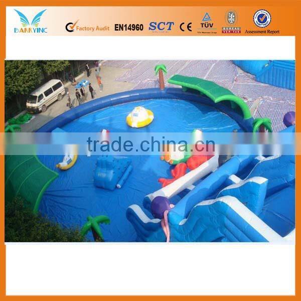 Outdoor aqua park/inflatable swimming pool slide/inflatable aquatic games for sale