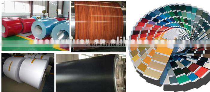 PE coated red color prepainted aluminum coil for roofing