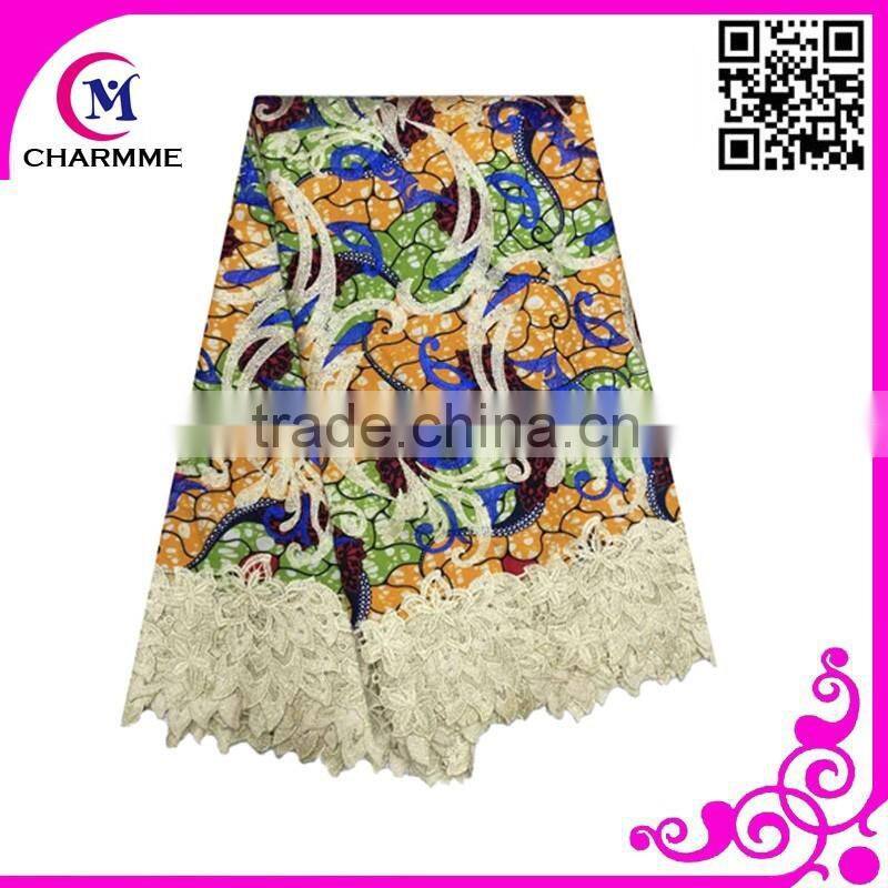 Latest top quality Wax lace WLA-82 Fashion design with cheap price Wax Lace